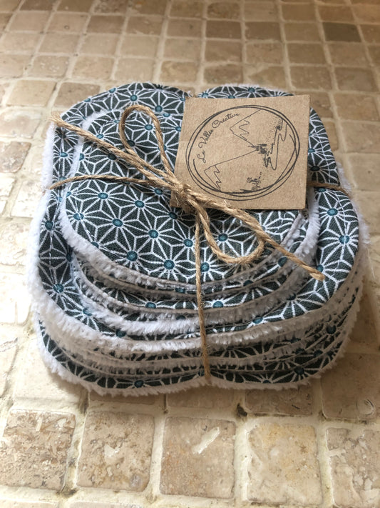 Lingettes lavables en bambou