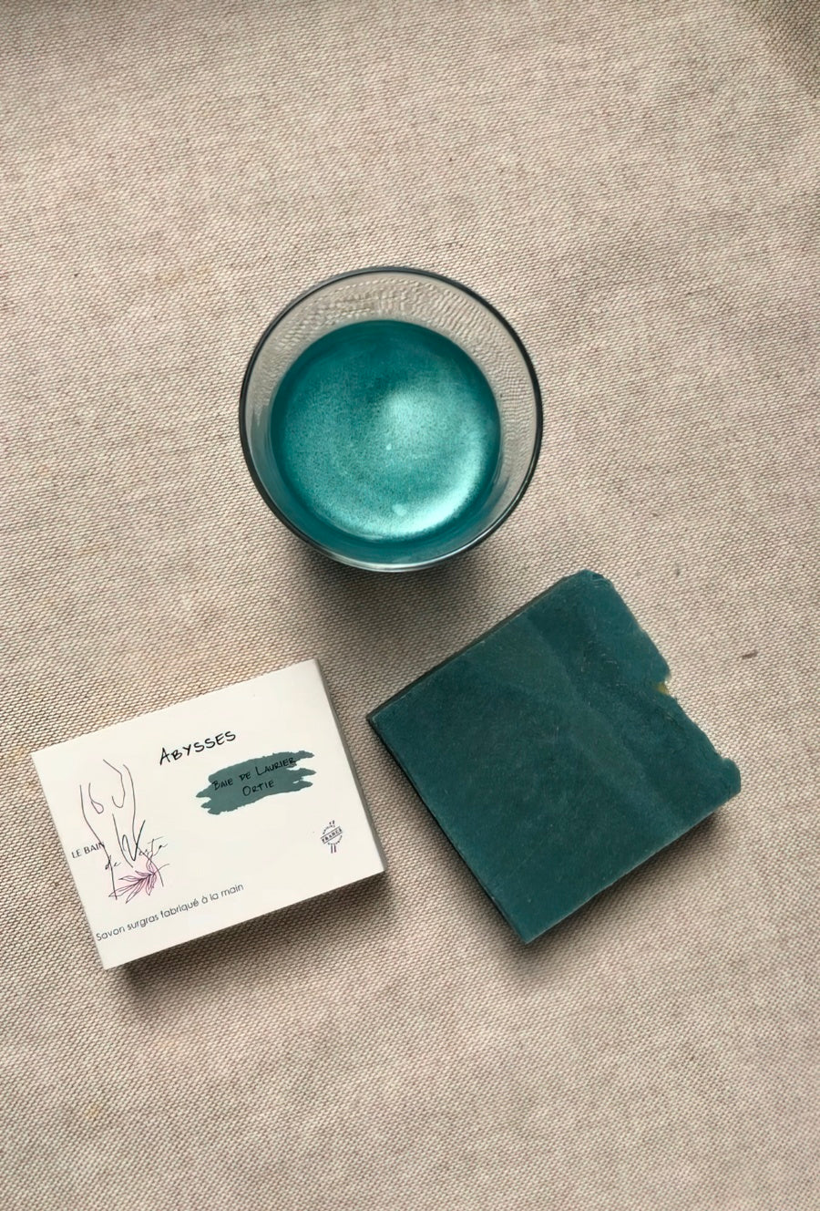 ABYSSES - Savon purifiant Baie de Laurier, Cèdre de l'Atlas & Ortie (pour peaux grasses, acnéiques, à imperfections) 100g