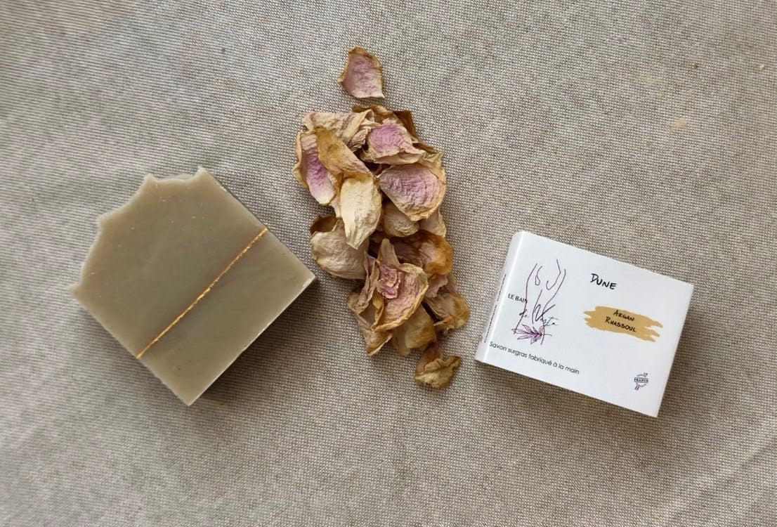 DUNE - Savon oriental Rhassoul & Argan (tous types de peaux, peaux sensibles ou sèches) - 100g