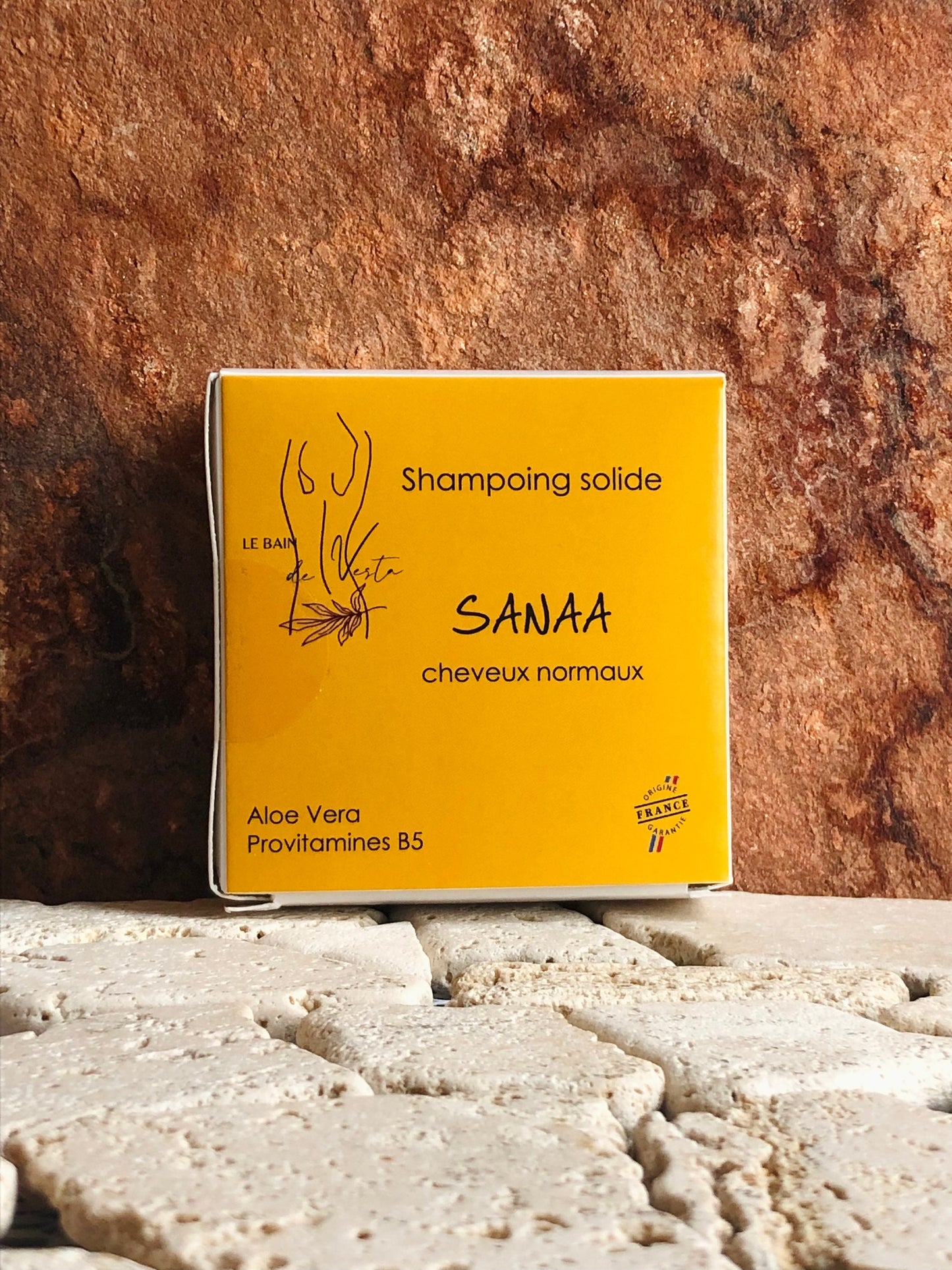 SANAA - Shampoing solide pour cheveux normaux à l'Aloe Vera & Provitamines B5 (55 g)